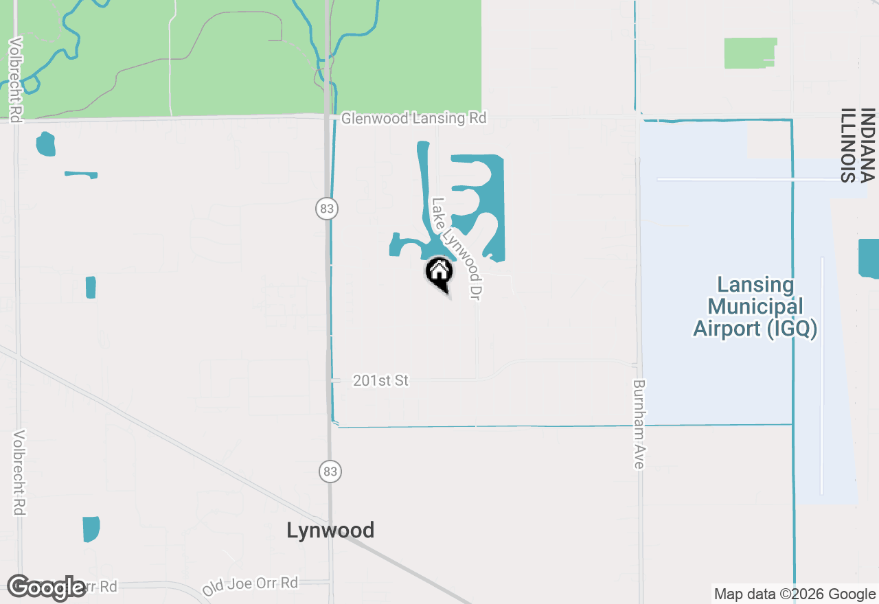 Map of 19900 Monterey Avenue, Lynwood, IL 60411