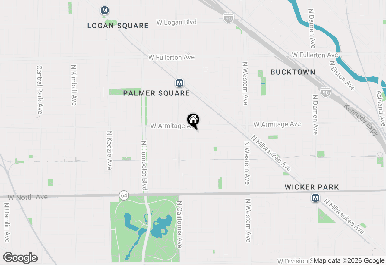 Map of 1934 N Washtenaw Avenue #416, Chicago, IL 60647