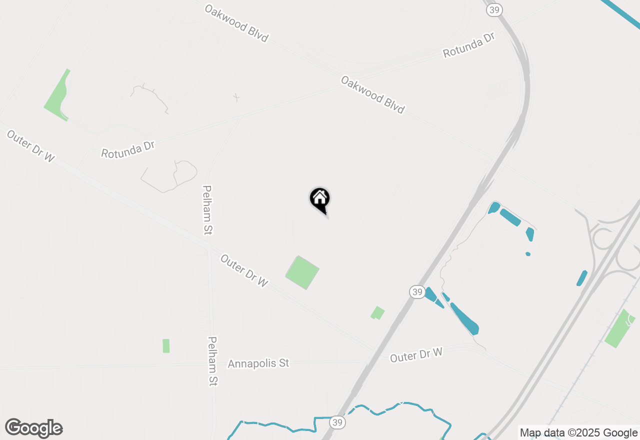 Map of 2644 Hollywood Street, Dearborn, MI 48124