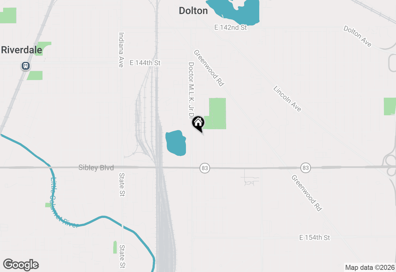 Map of 14806 Grant Street, Dolton, IL 60419