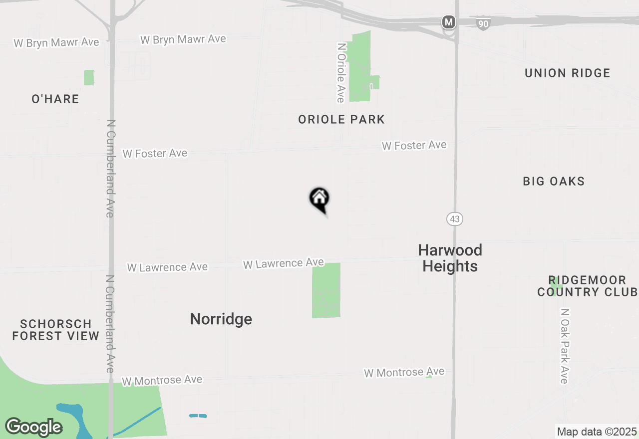 Map of 7644 W Norridge Street, Norridge, IL 60706