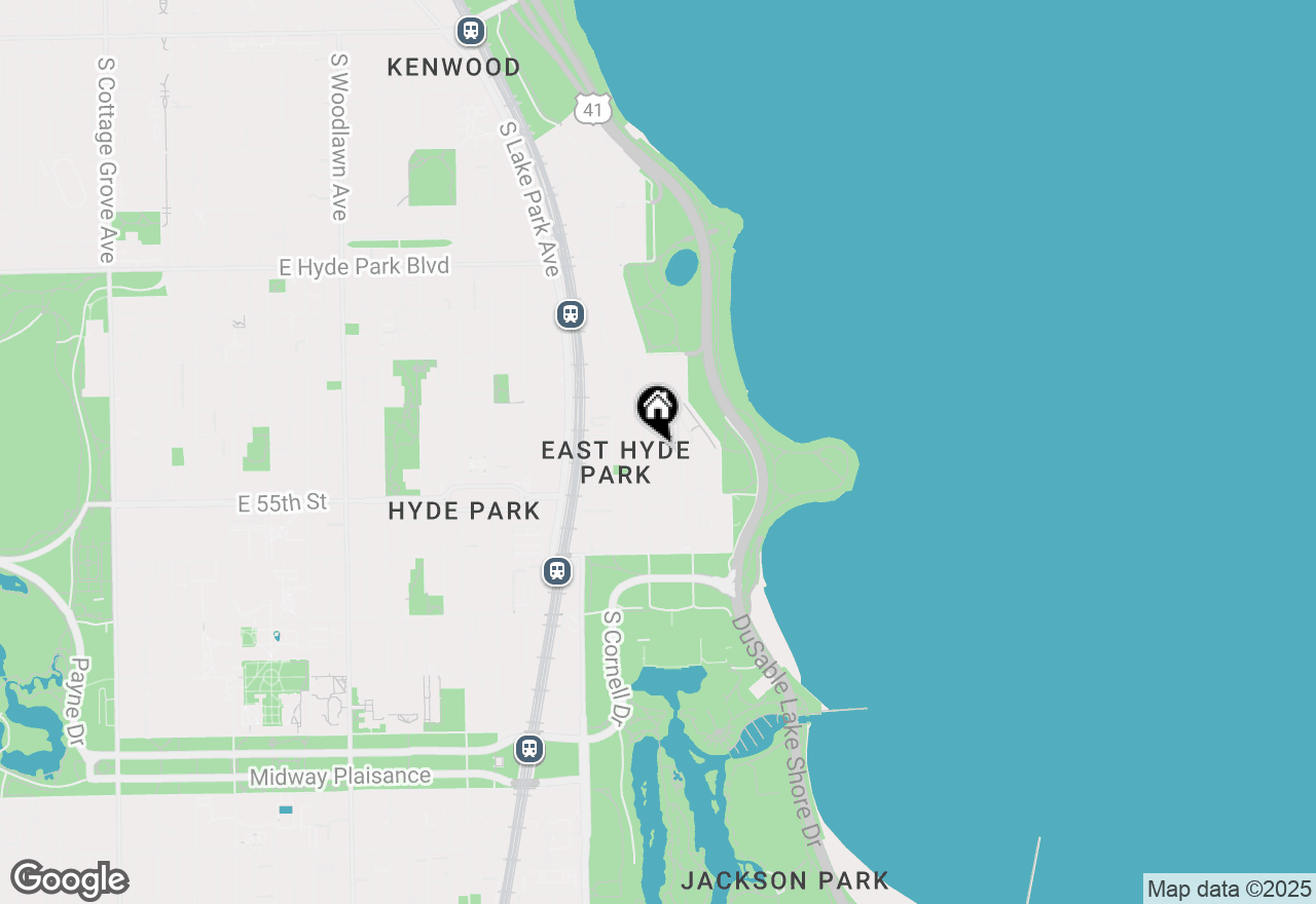 Map of 5455 S Hyde Park Boulevard #G, Chicago, IL 60615