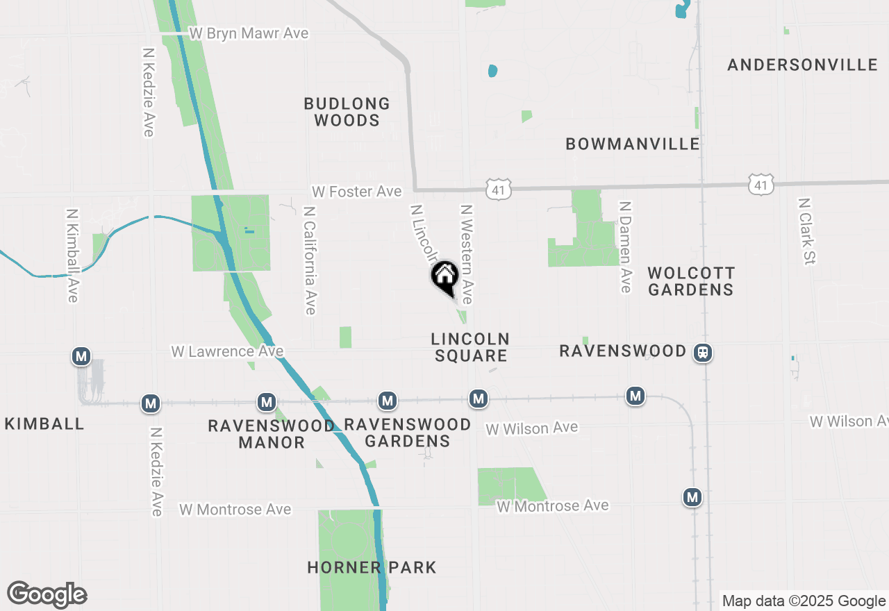 Map of 2437 W Ainslie Street #1R, Chicago, IL 60625