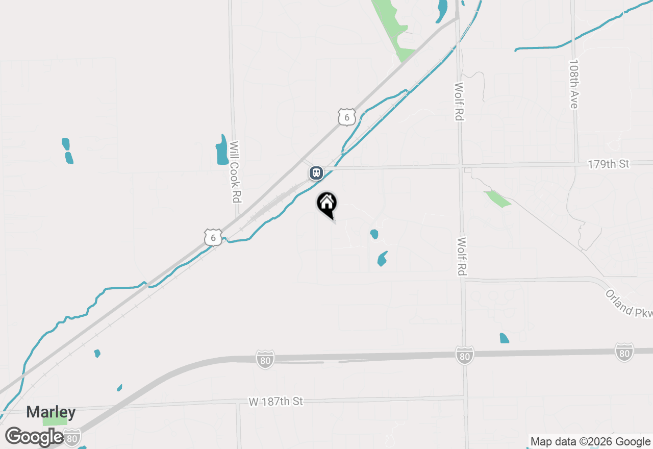Map of 18104 Lake Shore Drive, Orland Park, IL 60467