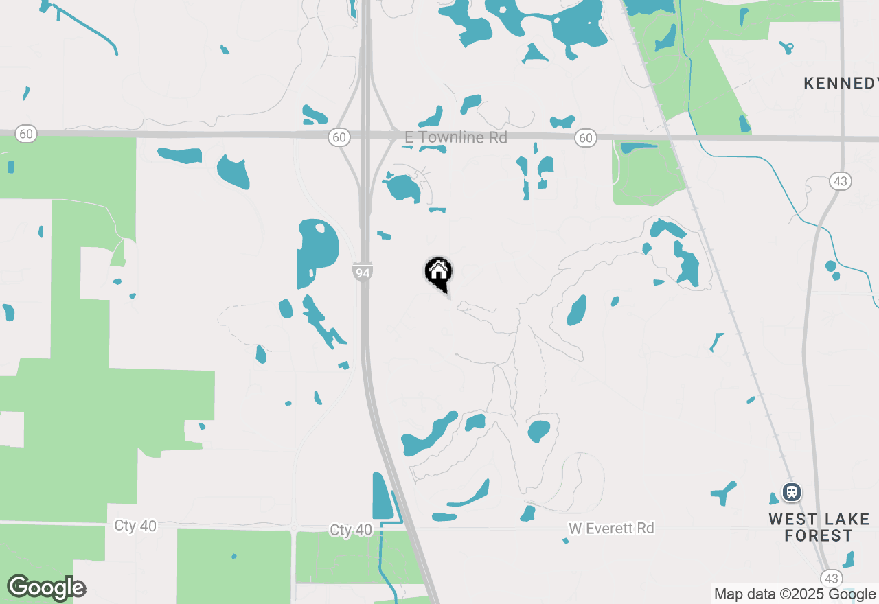 Map of 430 Woodward Court, Lake Forest, IL 60045