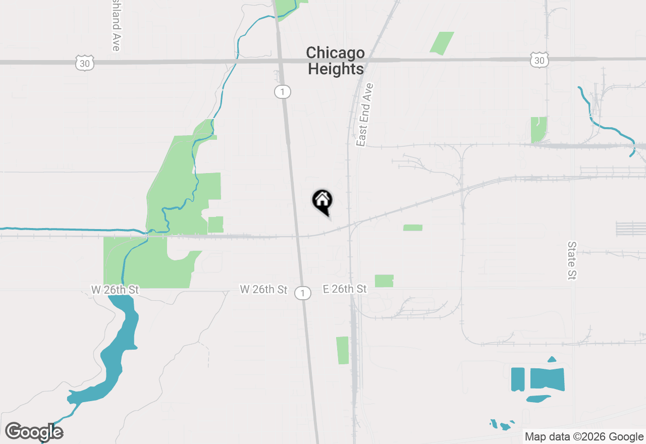 Map of 2022 S Halsted Street, Chicago Heights, IL 60411