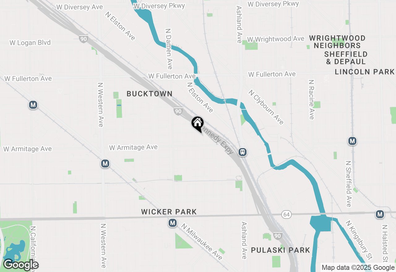 Map of 2030 N Honore Street, Chicago, IL 60614