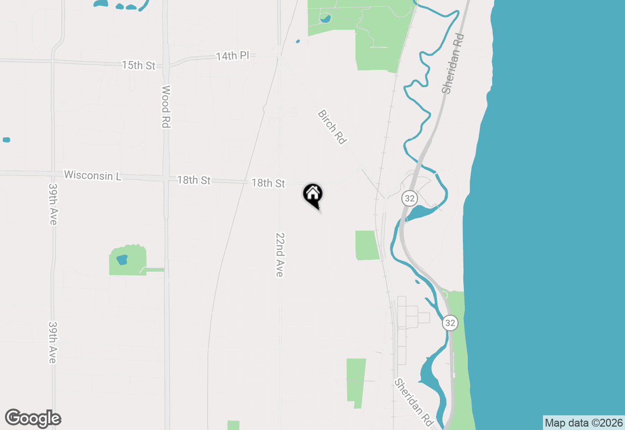 Map of 1868 19th Ave #1868  19TH AVE., Kenosha, WI 53140