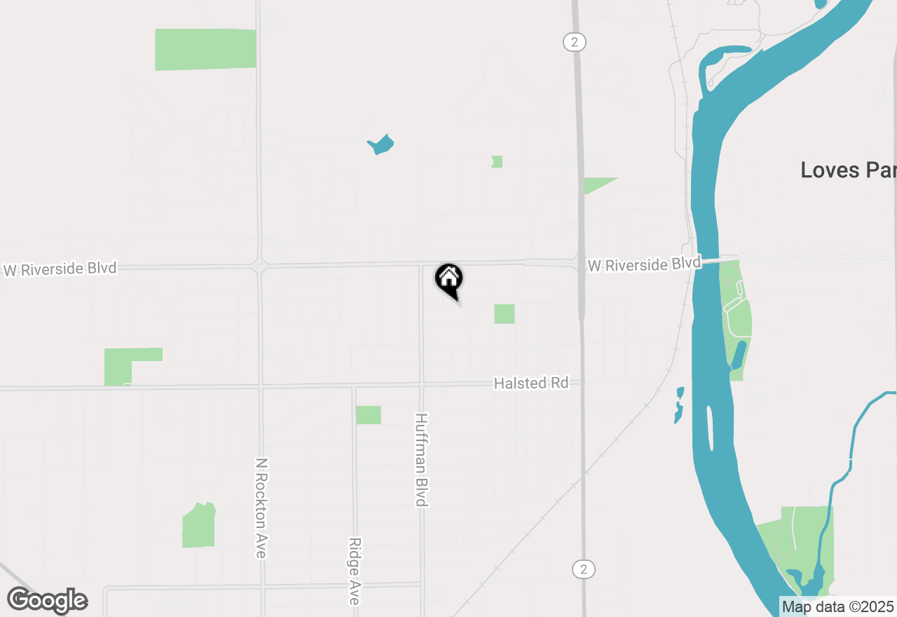 Map of 1630 River Bluff Boulevard, Rockford, IL 61103