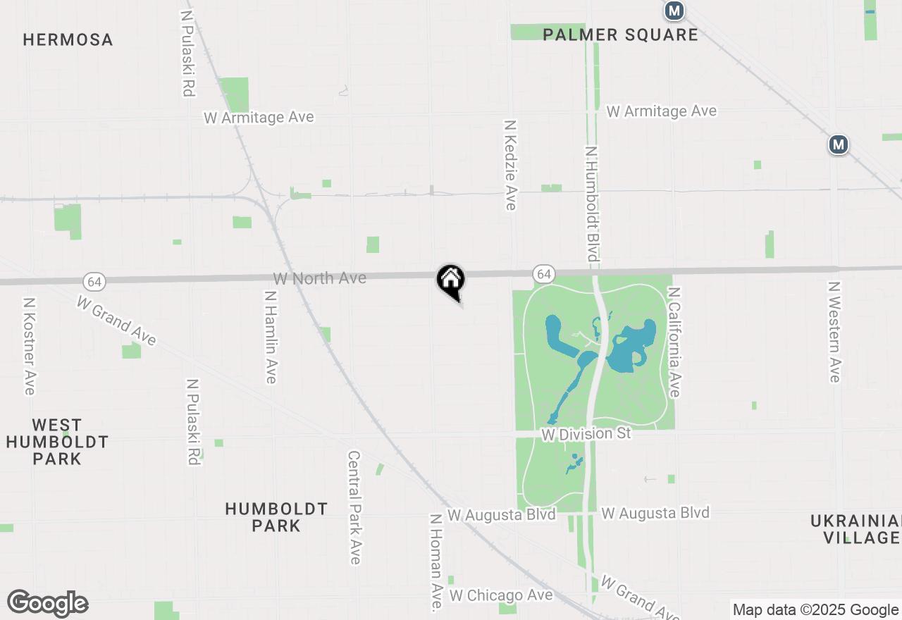 Map of 3328 W Le Moyne Street #G, Chicago, IL 60651