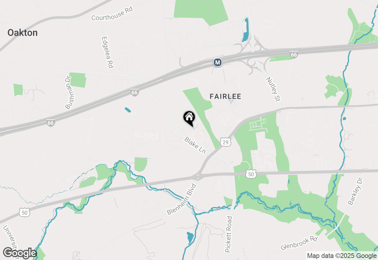 Map of 9657 Lindenbrook Street, Fairfax, VA 22031