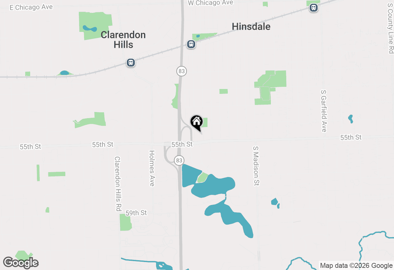 Map of 927 S Stough Street, Hinsdale, IL 60521