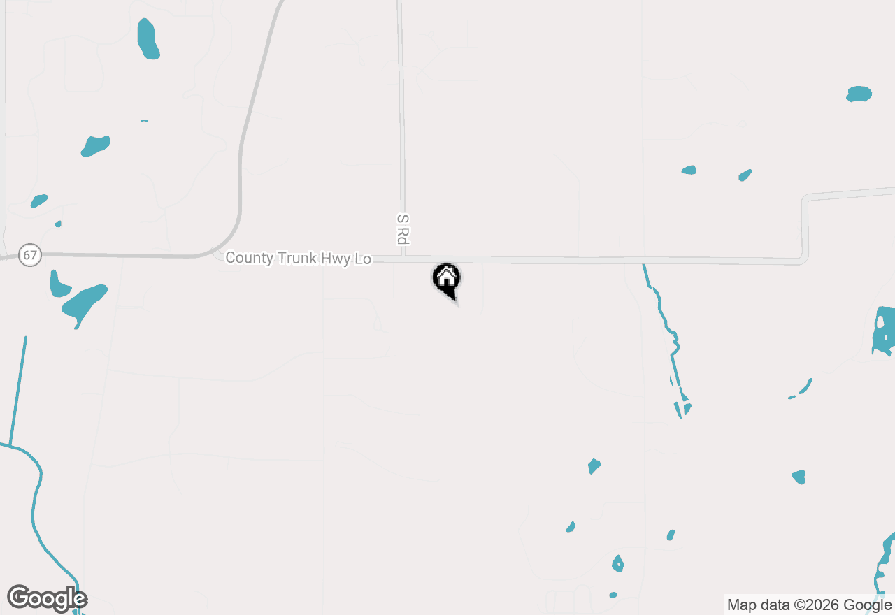 Map of S103W36615 County Road Lo, Eagle, WI 53119