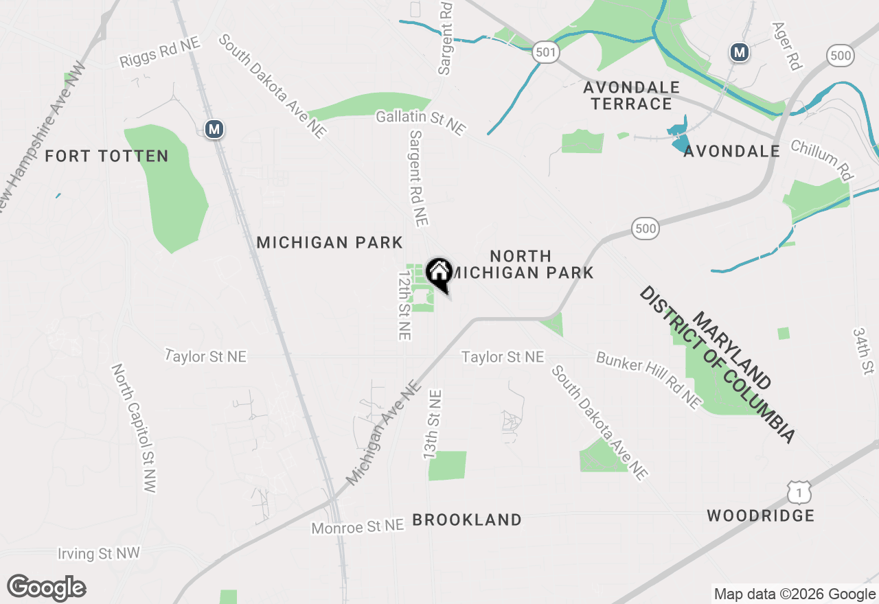 Map of 4419 13th Street Ne, Washington, DC 20017