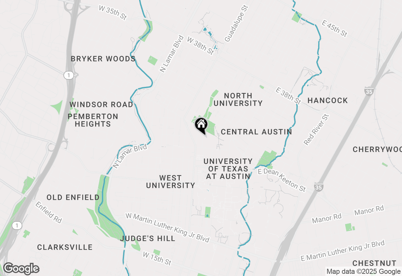 Map of 2714 Whitis Ave #B, Austin, TX 78705