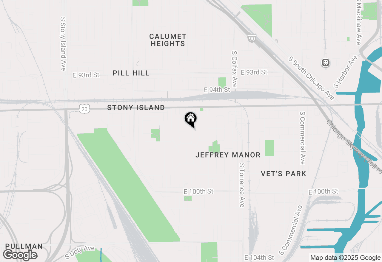 Map of 9644 S Crandon Avenue, Chicago, IL 60617