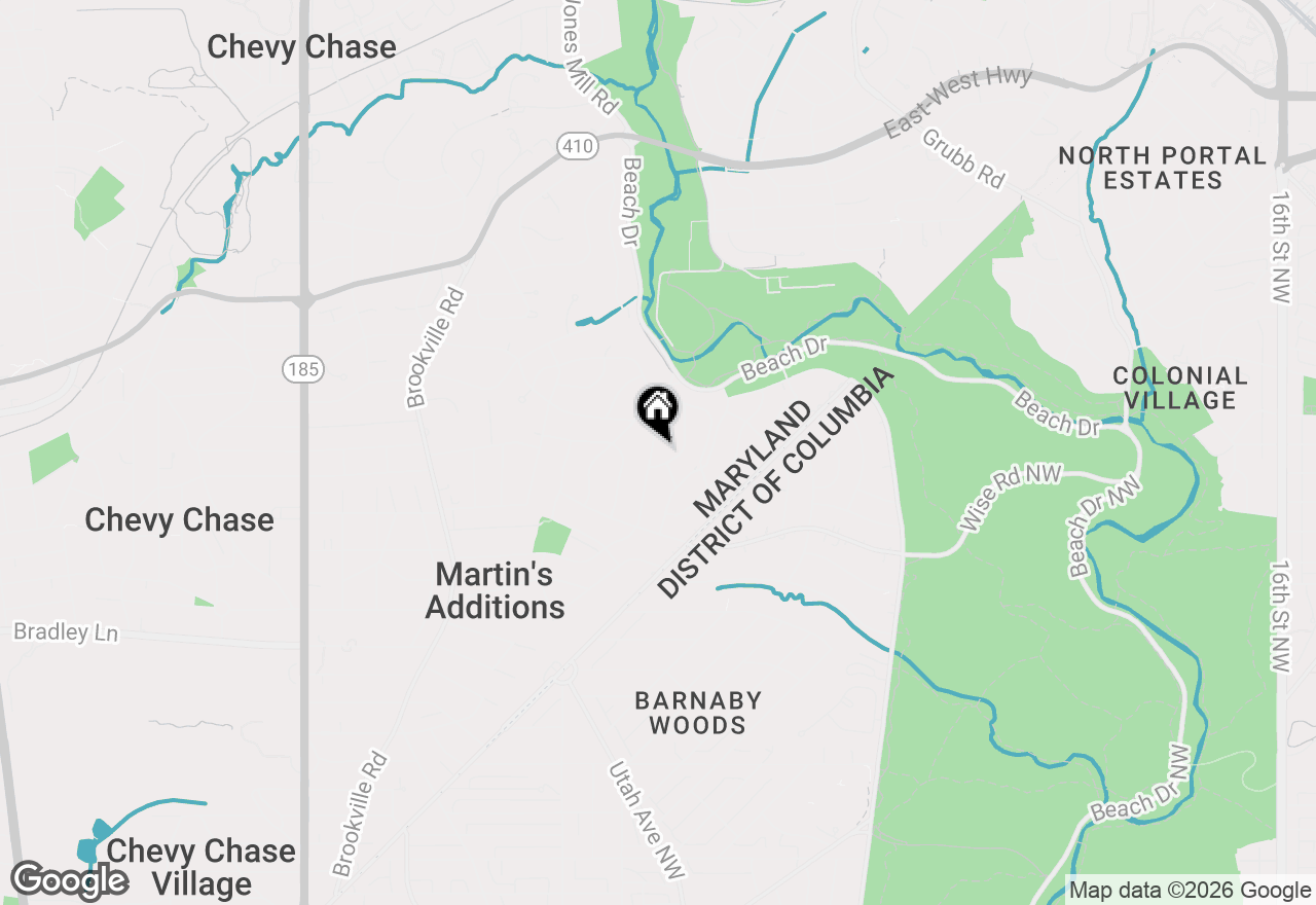 Map of 7303 Pomander Lane, Chevy Chase, MD 20815