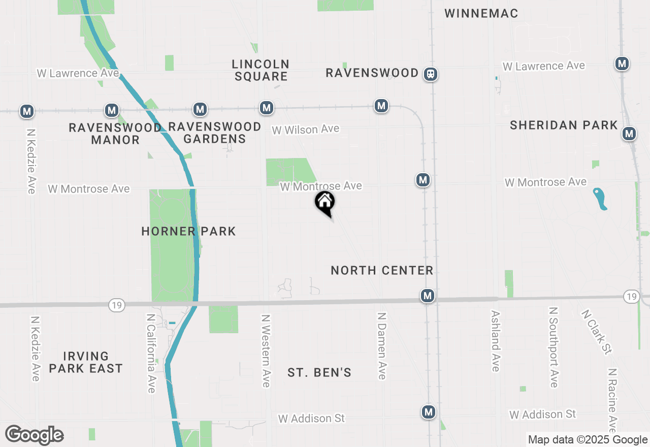 Map of 4245 N Leavitt Street, Chicago, IL 60618