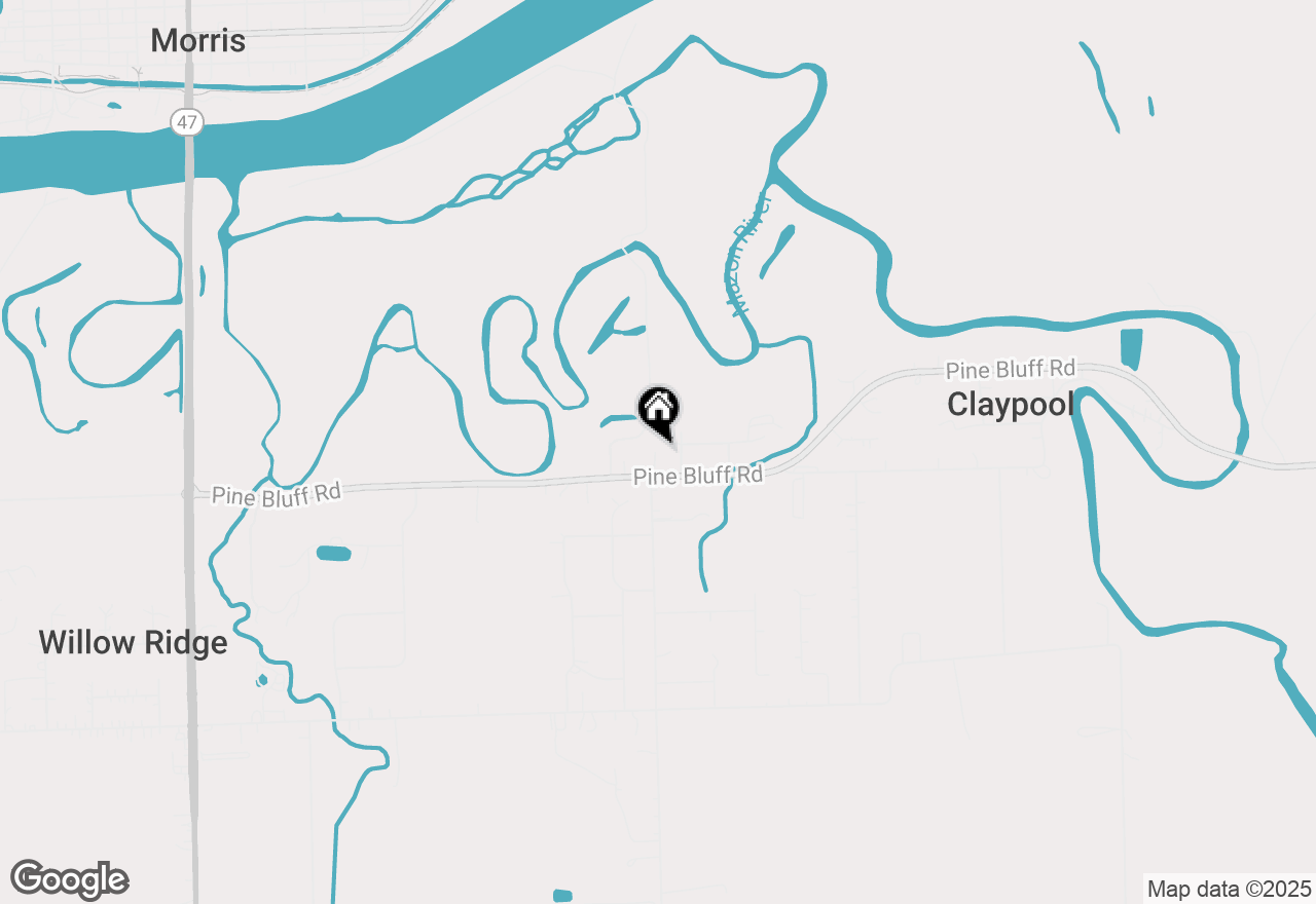 Map of 1020 E Pine Bluff Rd., Morris, IL 60450