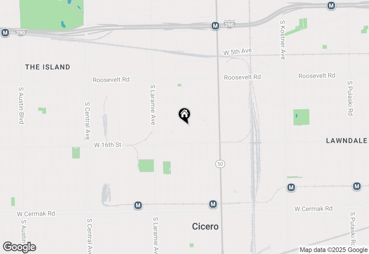 Map of 1446 S 50th Avenue #B, Cicero, IL 60804