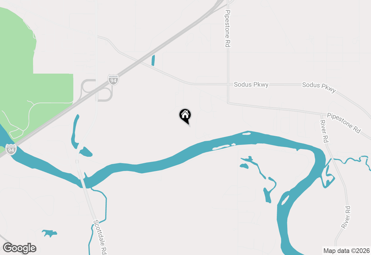 Map of 2811 Villa Lane, Benton Harbor, MI 49022