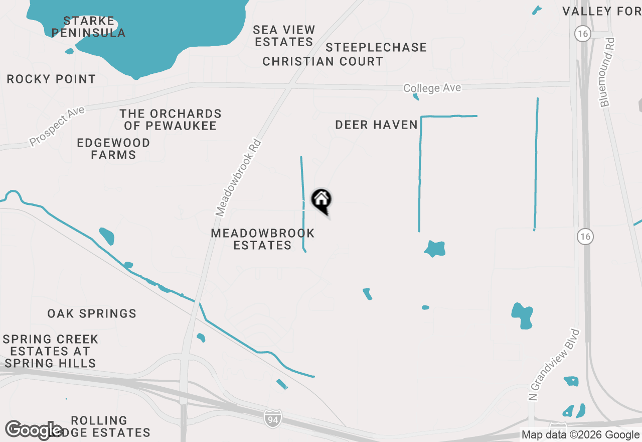 Map of W264N2062 Deer Haven Ct #1, Pewaukee, WI 53072