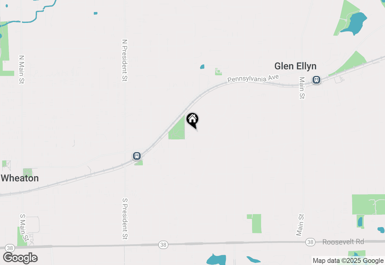 Map of 1623 Sawyer Avenue, Glen Ellyn, IL 60137