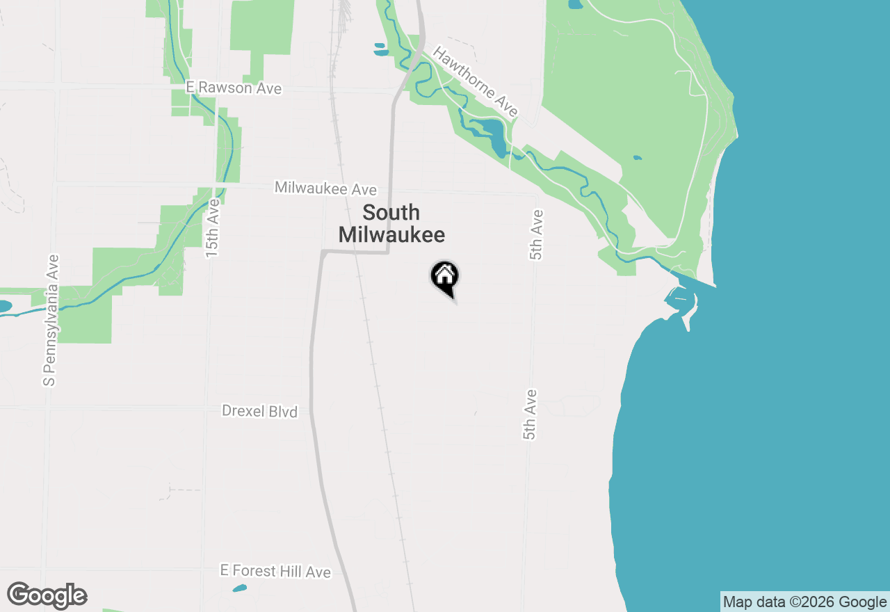 Map of 800 Menomonee Ave, South Milwaukee, WI 53172