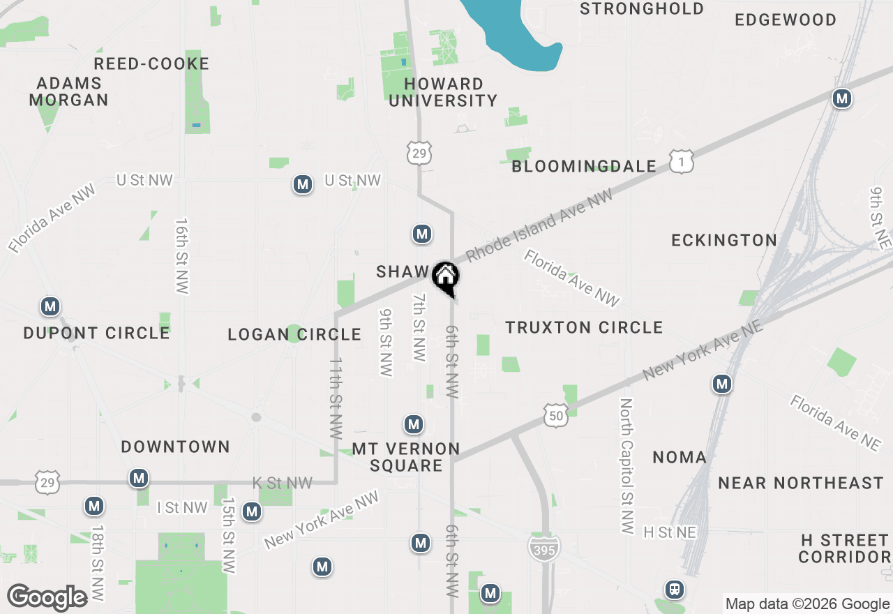 Map of 606 Q Street Nw, Washington, DC 20001