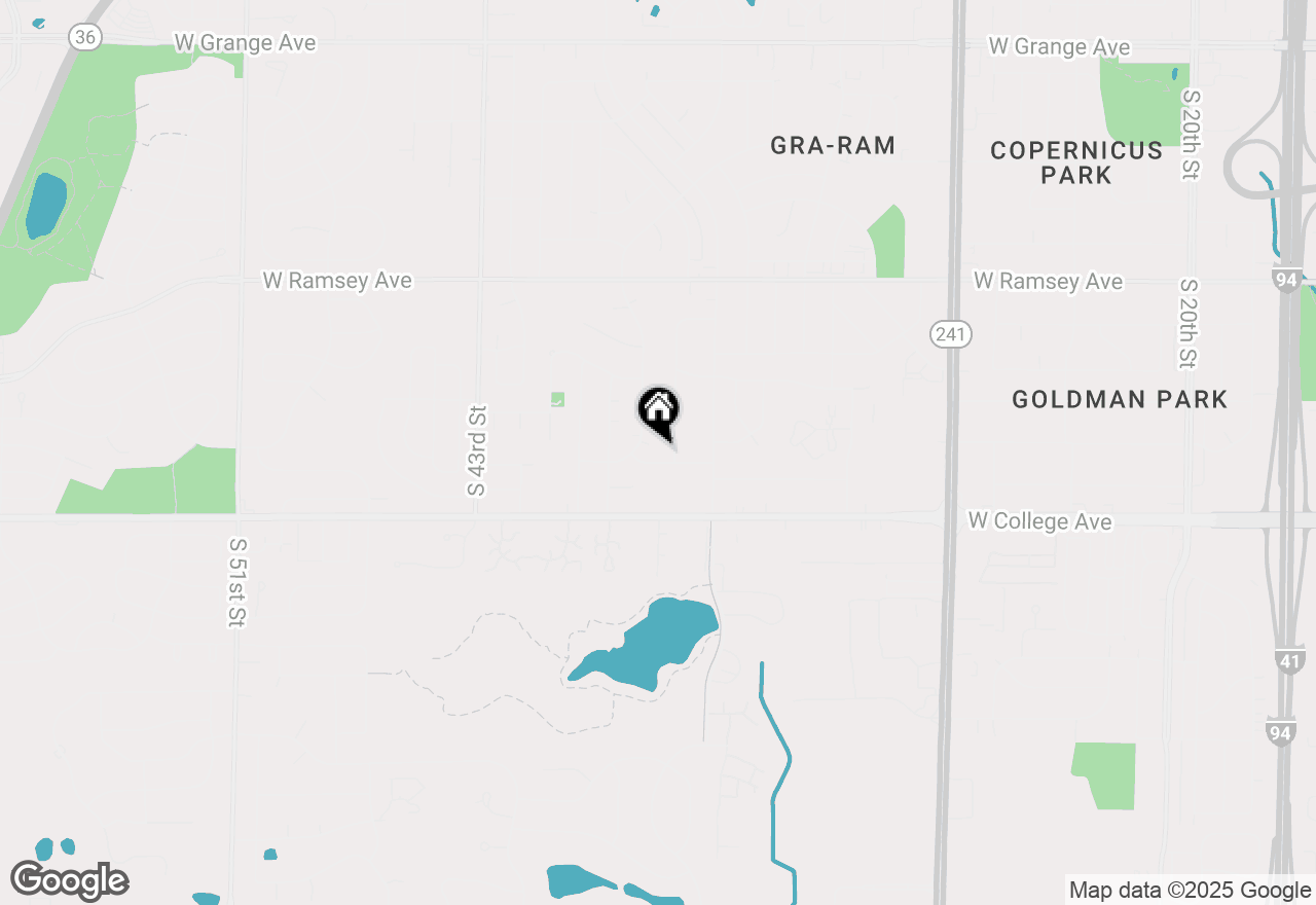 Map of 3640 W Mangold Ave, Greenfield, WI 53221