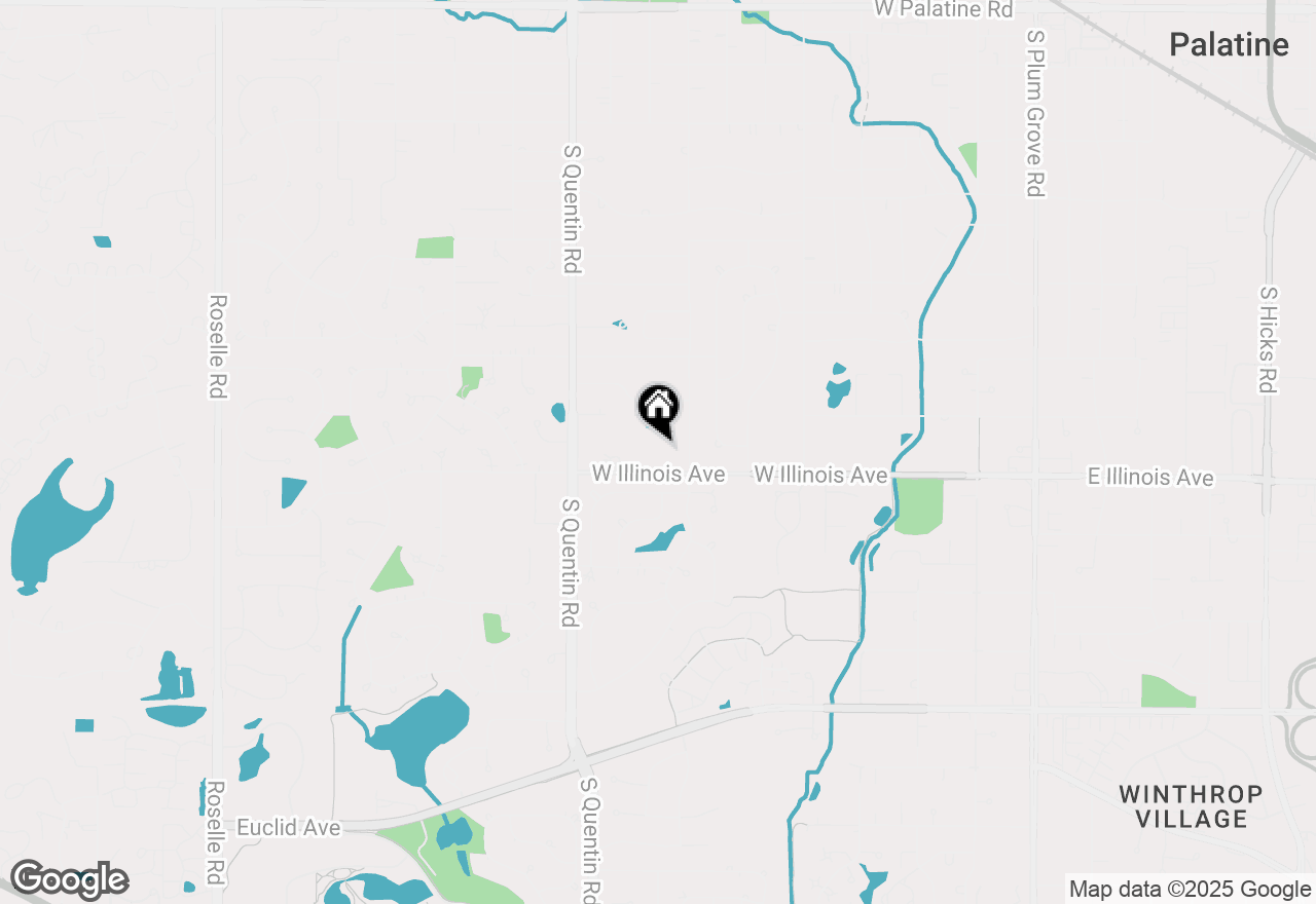 Map of 738 S Elm St., Palatine, IL 60067