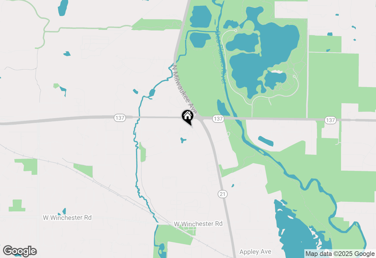 Map of 134 Yorktown Court, Libertyville, IL 60048