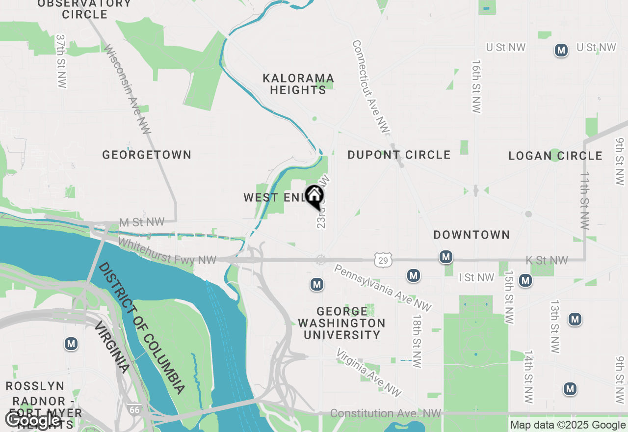 Map of 2311 M Street Nw #PH-1007, Washington, DC 20037