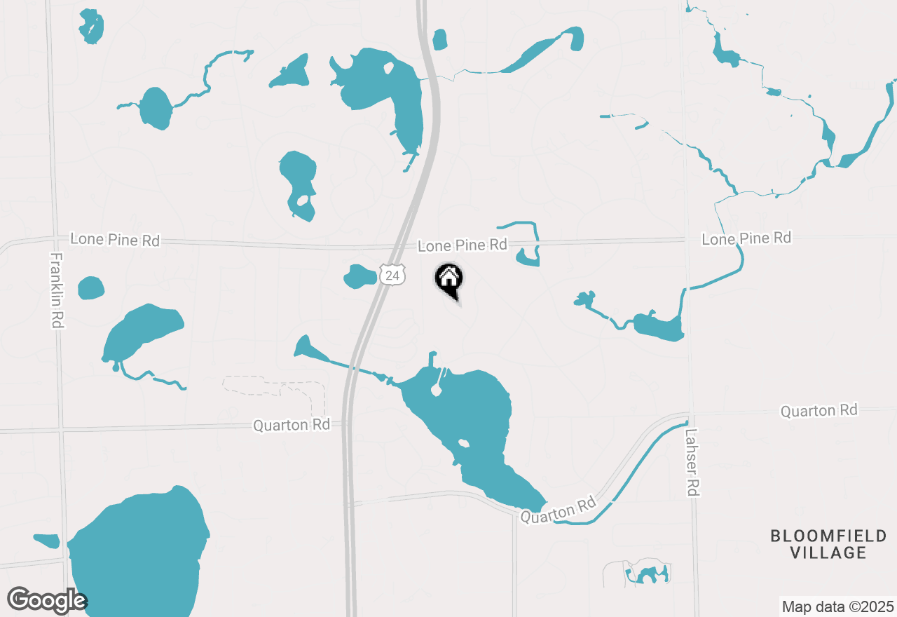 Map of 5170 Tootmoor Road, Bloomfield Hills, MI 48302