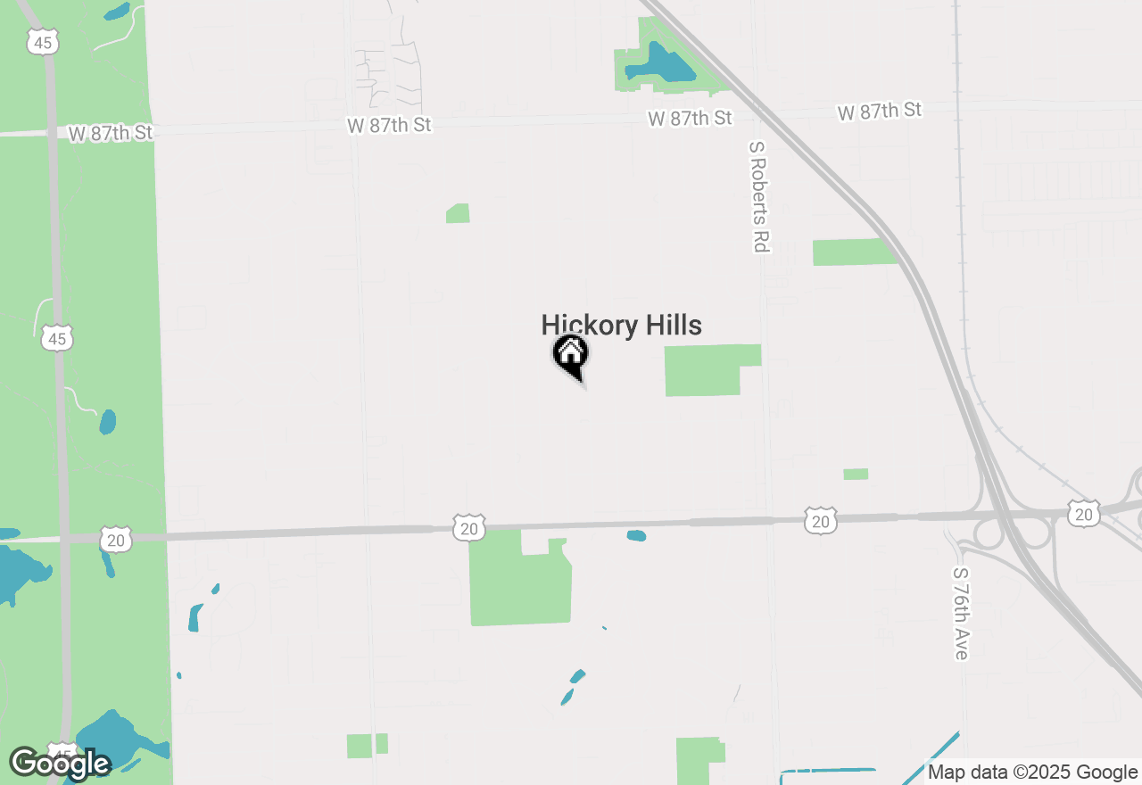 Map of 9225 S 84th Avenue, Hickory Hills, IL 60457