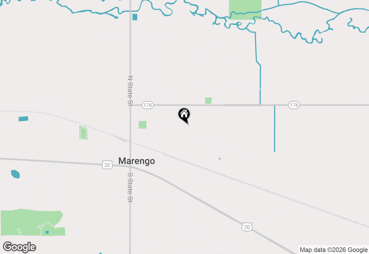 Map of 726 Jackson Street, Marengo, IL 60152
