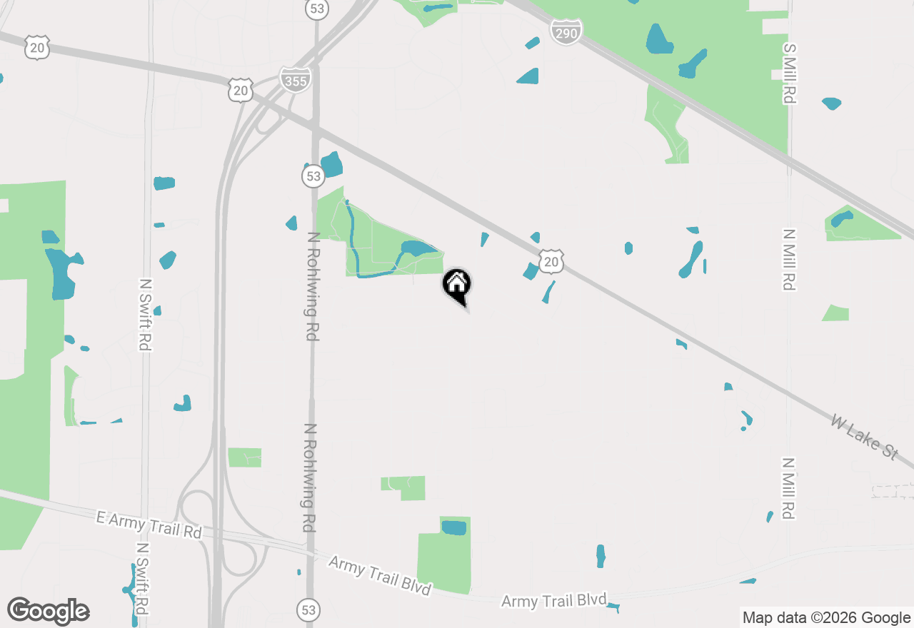 Map of 1410 W Jo Ann Lane, Addison, IL 60101