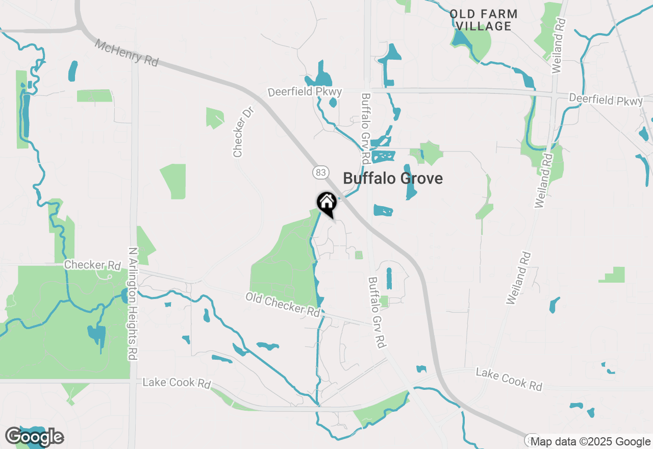 Map of 524 Crown Point Drive, Buffalo Grove, IL 60089