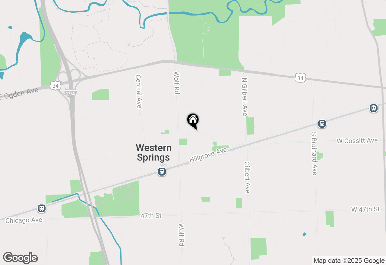 Map of 4210 Franklin Avenue, Western Springs, IL 60558