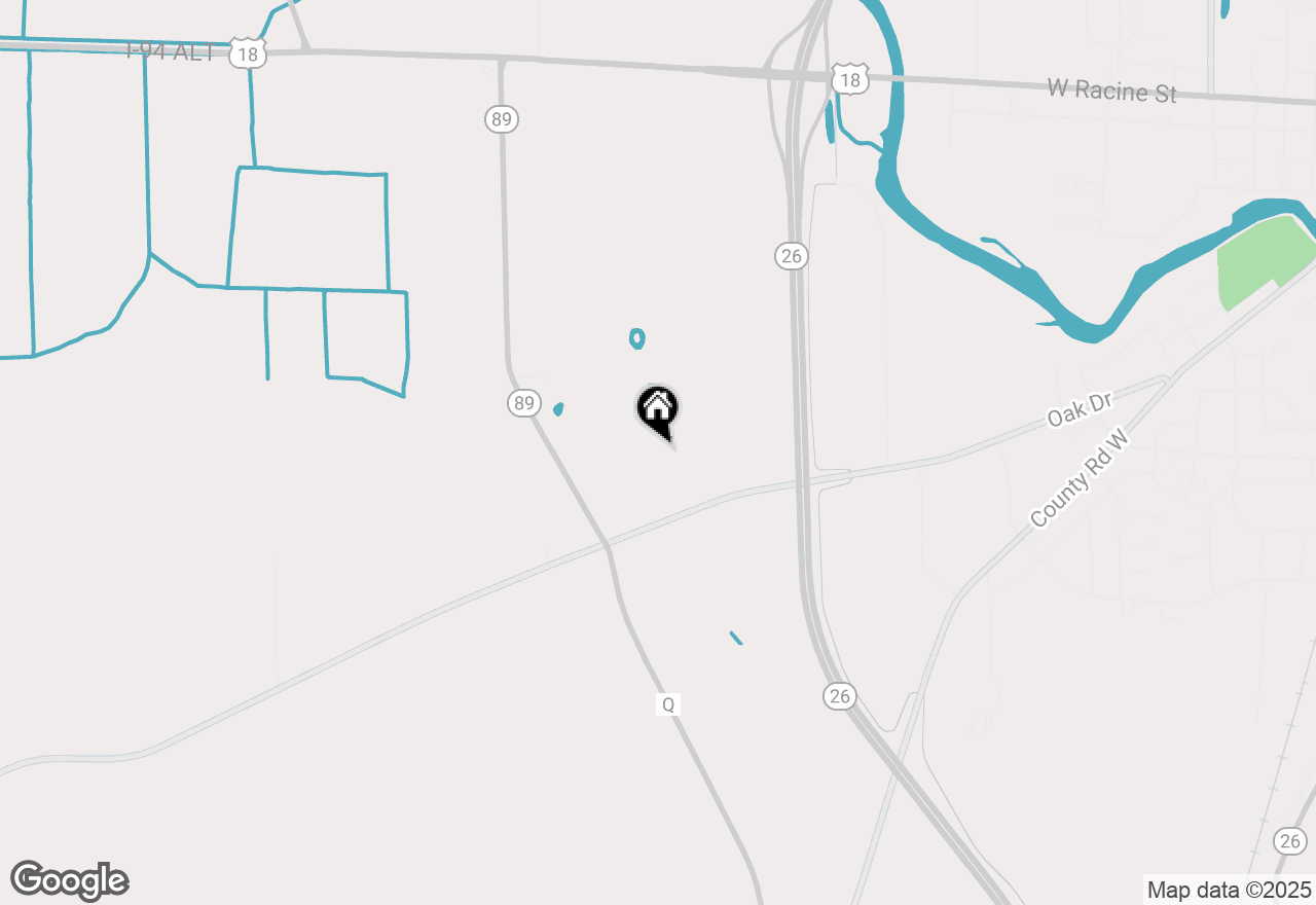 Map of W6138 County Road J, Jefferson, WI 53549