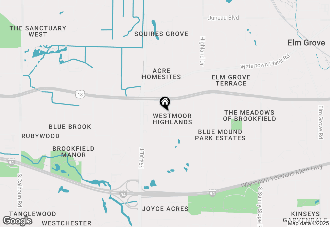 Map of 340 Fairway Dr, Brookfield, WI 53005