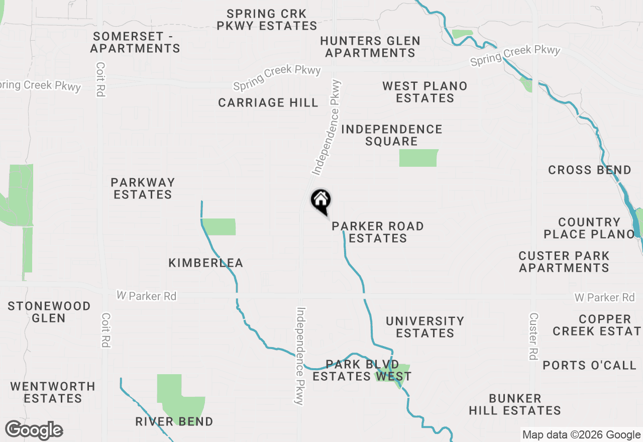 Map of 3020 Montego Place, Plano, TX 75023