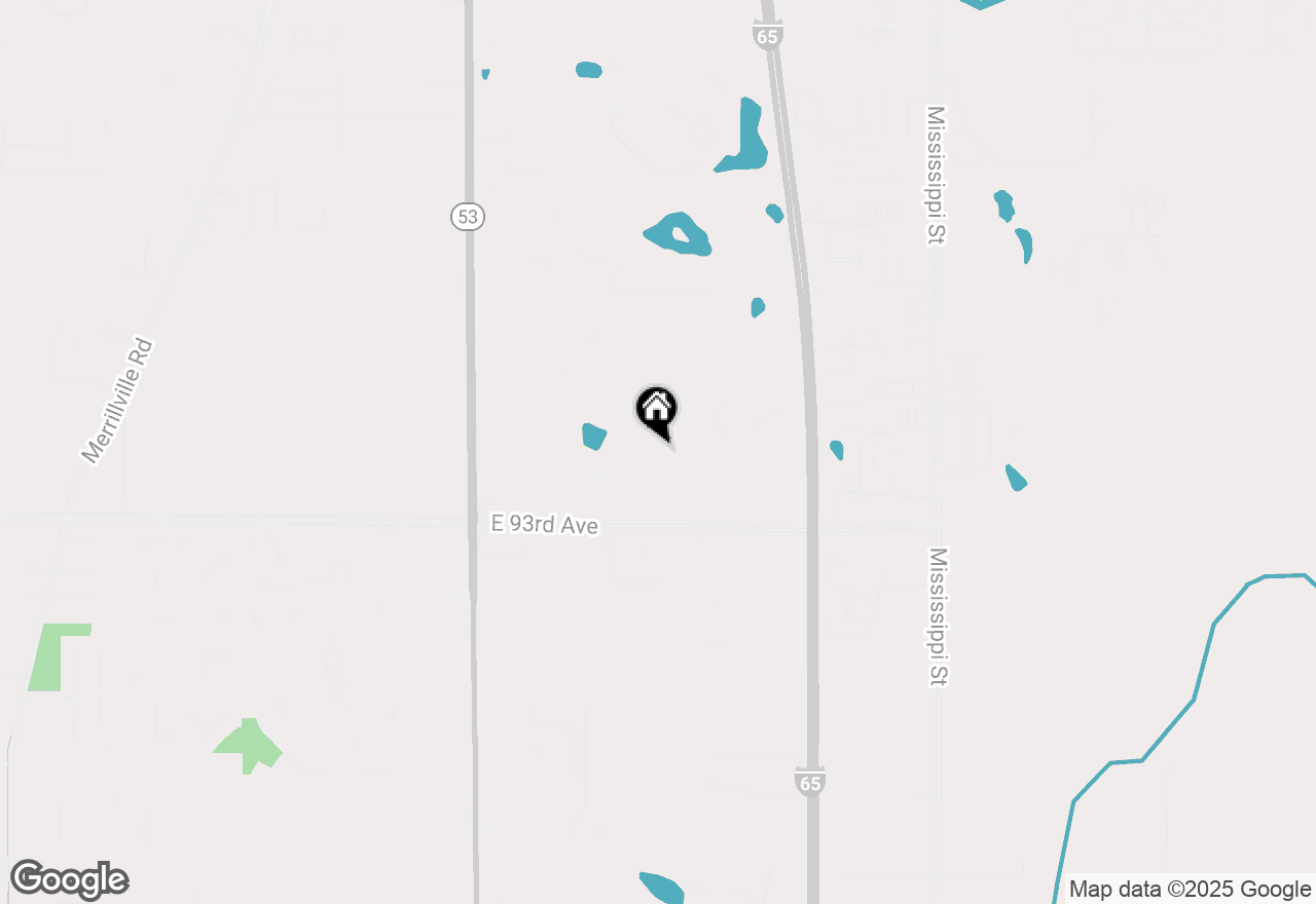 Map of 610 E 92nd Avenue, Merrillville, IN 46410
