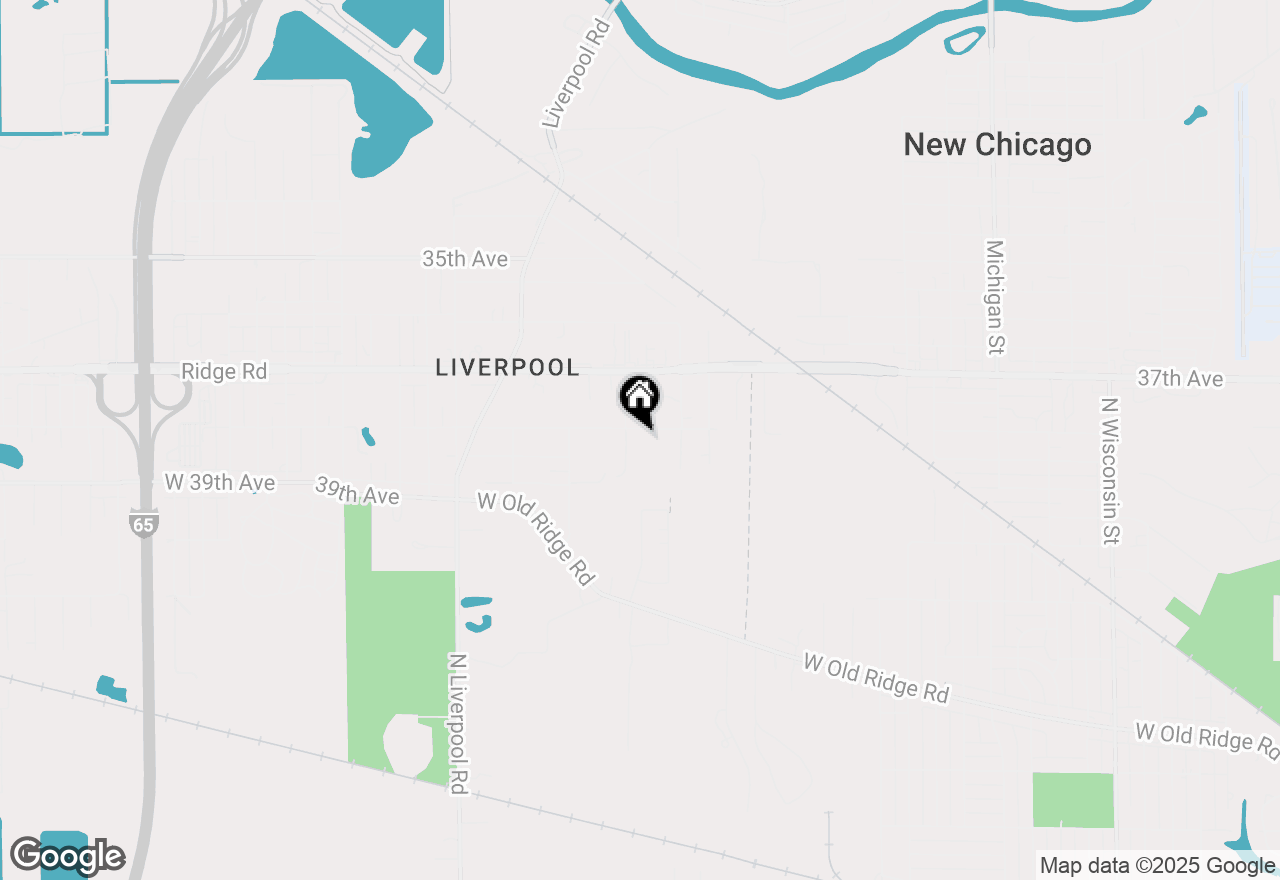 Map of 2521 W 38th Avenue, Hobart, IN 46342