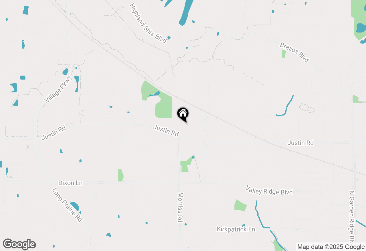 Map of 2042 Highland Forest Drive, Highland Village, TX 75077