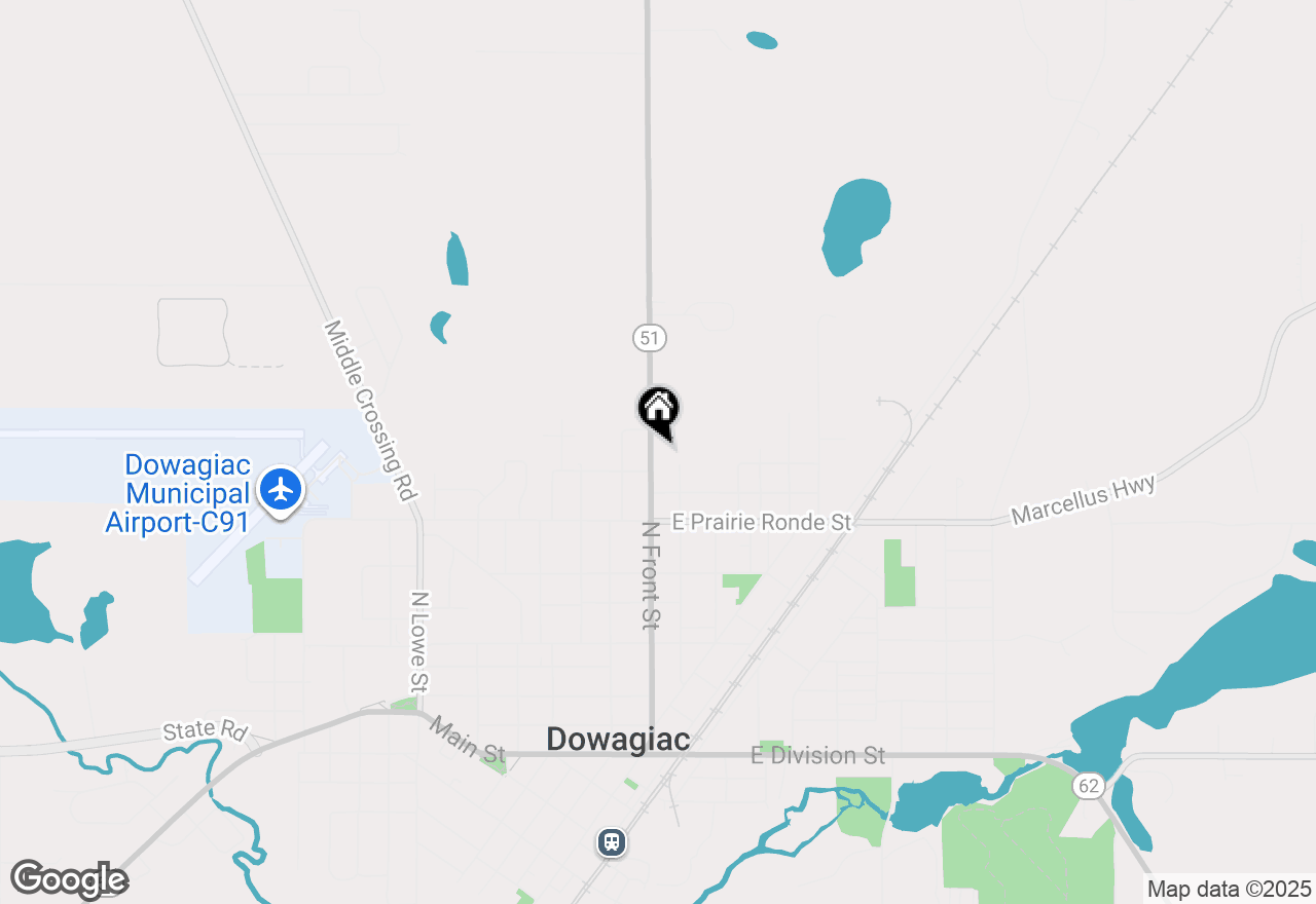 Map of 706 N Front Street, Dowagiac, MI 49047