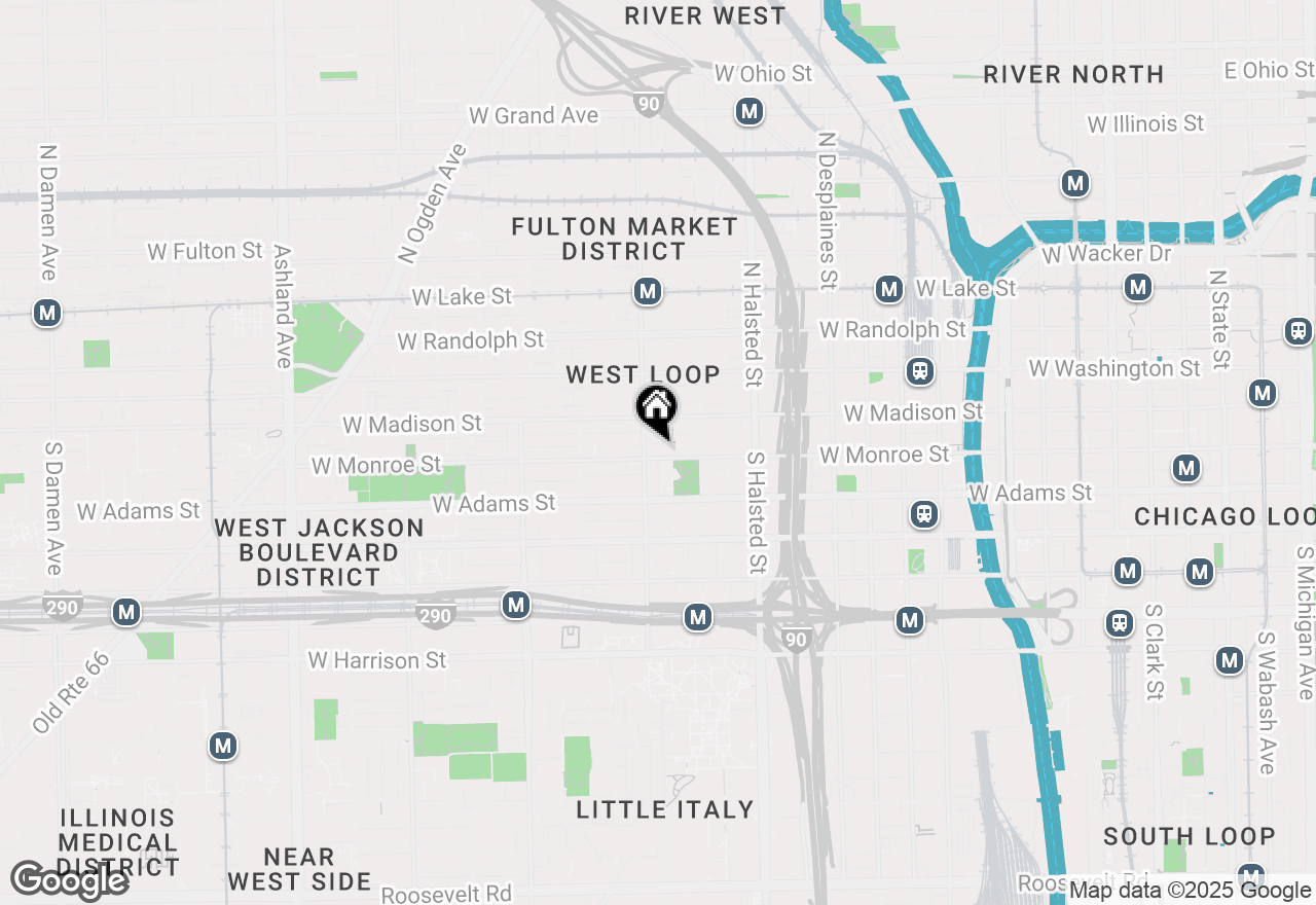 Map of 950 W Monroe Street #610, Chicago, IL 60607