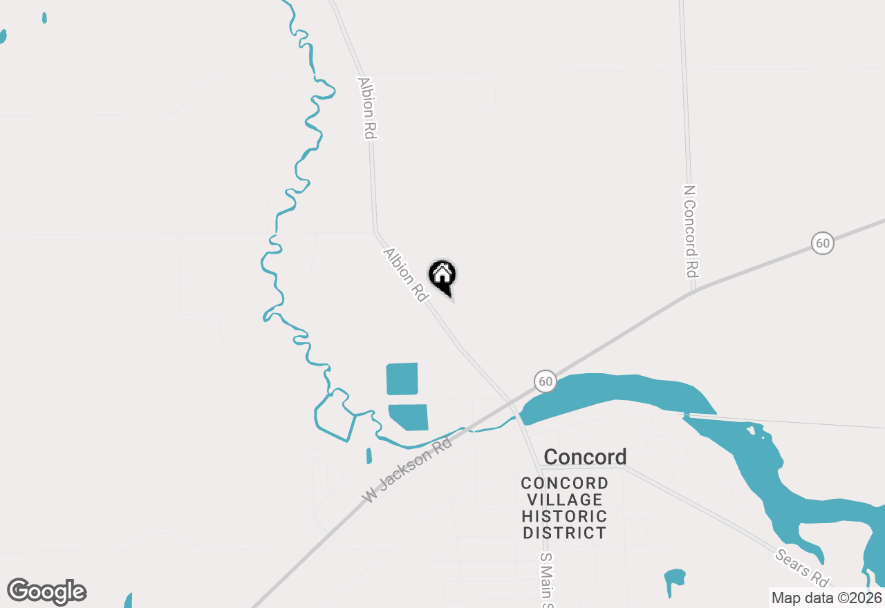 Map of 5395 Albion Road, Concord, MI 49237