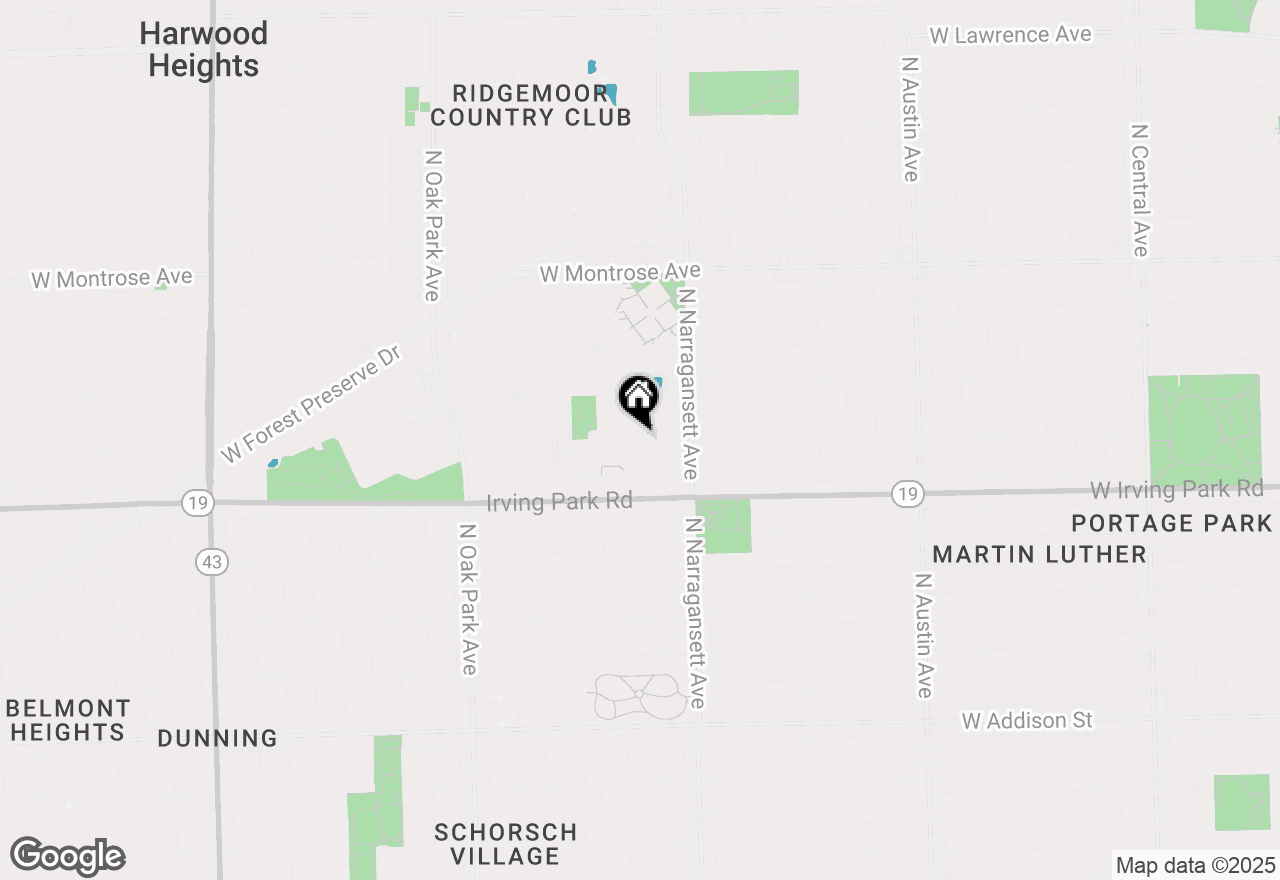 Map of 6455 W Belle Plaine Avenue #208, Chicago, IL 60634