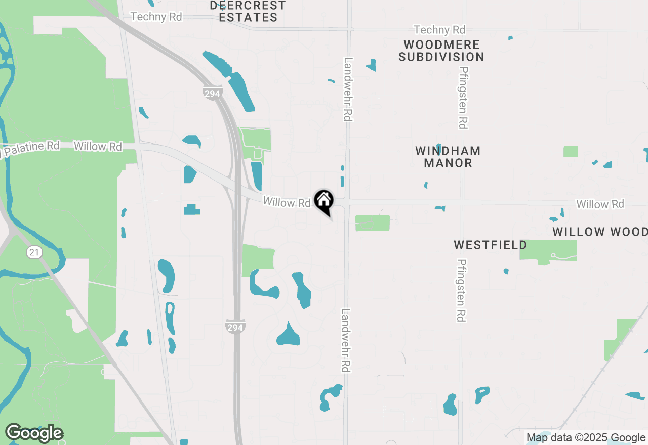 Map of 2803 Wildflower Court, Glenview, IL 60026